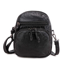 Vintage læder crossbody taske til kvinder 23x19x11cm