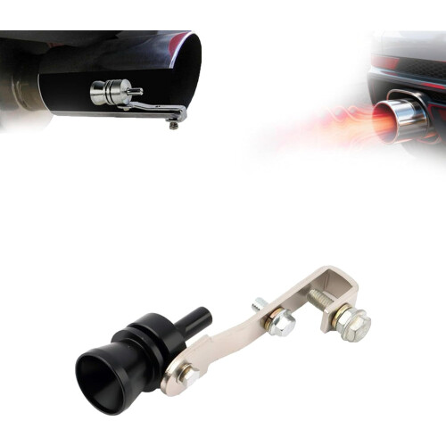 Σφυρίχτρα Turbo για Σωλήνα Εξάτμισης Αυτοκινήτου/Μοτοσικλέτας/Φορτηγού – Μαύρο, XL