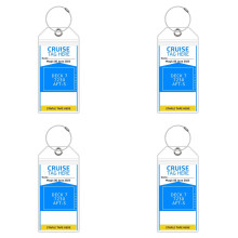 GASTROPOD Luggage Tag Travel Essential Luggage Tags Easy Identification Durable Pvc Material Cruise Luggage Tags