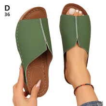 Chinelo Anabela Feminino Ortopédico de Bico Aberto Antiderrapante Y1B9AHED P9J0