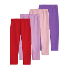 3-12 Years Toddler Girls 4 PCS Leggings Stretchy Tights Lycra Compression Pants Comfortable Softness Breathable Pantyhose