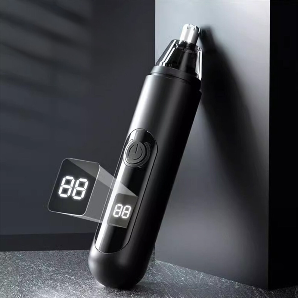 Black Pretxorve Electrics Nose Hair Trimmers Rechargeable Cleaning Nostril Removal Nose Hair Shaving Removing Hair