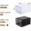 Stackable Clear Shoe Boxes (6-Pack), Fits US Size 12, Easy Assembly, Compatible with Sneaker Display 2