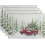 Sets de table de Noël Camion Rouge, lot de 4, 30 x 45 cm 1
