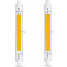 Ampoule LED non dimmable, installation facile, 20 W, culot R7S 118 mm, blanc froid 6000 K, IRC élevé, verre transparent, applique murale,