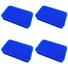 Conjunto de 4 esponjas de silicone para limpeza de cozinha, que não riscam a louça, ideais para lavar panelas e frigideiras. Esponja reutilizável