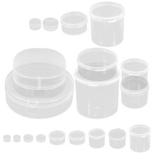 Clear PP Bead Storage Boxes Set of 24