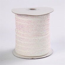 50 Slat Ribín Glitter Miotalach 3/8", Baile Átha Troim Ceardaíochta Poileistear le haghaidh Fillte Bronntanais, DIY, Cóisir, Nollag & Boghaí