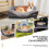 JOYELF Medium Memory Foam Dog Bed, Orthopedic Dog Bed & Sofa with 6
