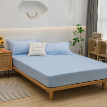 Drap-housse King Size, antitache et infroissable, bords élastiques, lavable en machine, bleu – Compatible avec les lits King Size