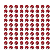 Bayas artificiales navideñas rojas, 200 unidades, 0,6 x 0,6 x 0,6 pulgadas