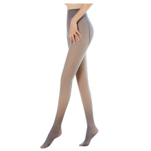 Fake Translucent Warm Fleece Pantyhose Women Fleece Lined Pantyhose Thermal Winter Tights Pantyhose 300G