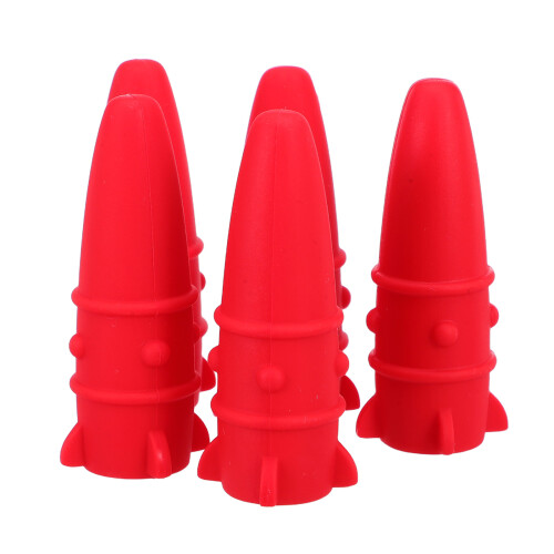 20Pièces Couvre-Pointe Crayon Silicone Rouge Décor 1