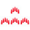 20Pièces Couvre-Pointe Crayon Silicone Rouge Décor 4