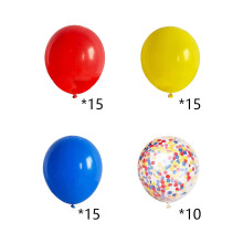 Balony karnawałowe 55 szt. 12 cali, czerwone, jasnoniebieskie, królewskie, niebieskie, żółte, lateksowe, do dekoracji urodzinowych o tematyce