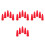 20Pièces Couvre-Pointe Crayon Silicone Rouge Décor 6