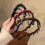 Retro-Stirnband mit Totenkopf und Perlen (3er-Pack) 4