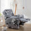 4pcs Pink Floral Microfiber Recliner Covers 1