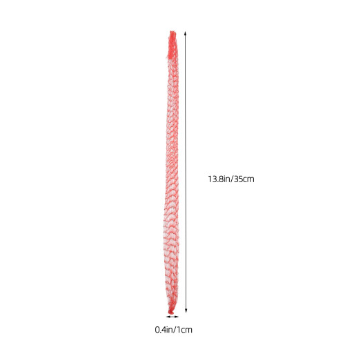 100 stk. elastisk løg-, skaldyrs- og melonnetpose, 35,00 x 1,00 x 1,00 cm, rød 1
