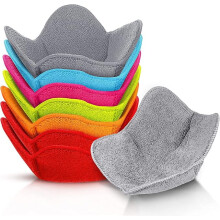 8-Pc Bowl Cozy Holders, 7.5", Microwave Safe, Heat-Proof, for Hot Soup & Meals – Assorted Colors