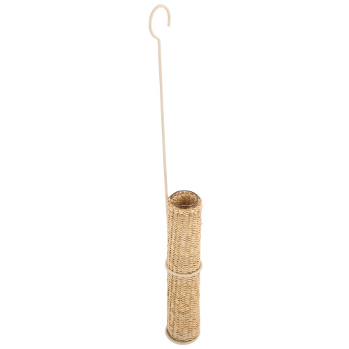Wall Mounted Flower Vase Beige Bamboo Style 38cm