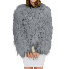 Giacca invernale da donna lunga, tinta unita, imbottita, con cappuccio e tasche frontali, calda e casual, colore grigio, taglia A XL.