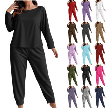 Women's 2-Piece Casual Set - Short Sleeve Top & Cropped