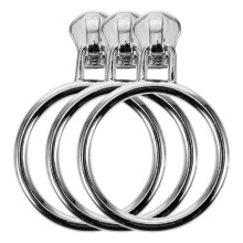 Tiradores de cremallera de aleación de zinc (paquete de 3) para bolsos y ropa.