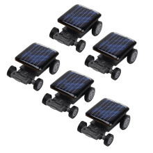 5X vysoko kvalitné najmenšie mini auto solárna energia hračkárske autíčko vzdelávacie gadgety detské hračky solárna energia hračka čierna