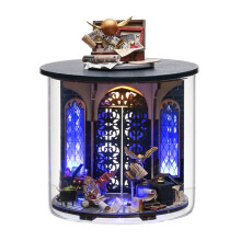 Book Nook Kits for Adults,Complete Diy Kit Diy Miniature House Kit,3D Puzzle Assembly Experience Warm Night Light Function 3D Puzzles,L