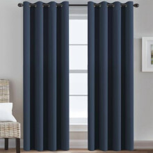 Blackout Thermal Curtains with Grommets, 100x84 in, Navy