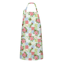 Pioneer Flower Floral Apron Cotton-Linen 33x27 Inch