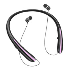 Hardlegix IPX6 Vattentäta brusreducerande Bluetooth-hörlurar med nackband, lila
