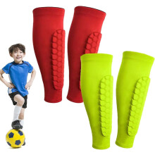 Shin Defender Shin Guards Kids 2 Pair, Shindefender Shin Guards Soccer, with Honeycomb Pads, for Soccer Kids Youth Adult