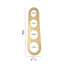 Stainless Steel Spaghetti Measuring Tool with 4 Holes
