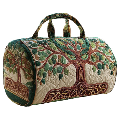 Bolsa esportiva tipo duffel com estampa de borboletas e flores, tamanho grande (18x9x9 polegadas).