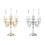 Mini Doll House Candle Holders – Golden & Silver, 2 Sets 1