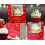 50 τεμάχια Χριστουγεννιάτικα κουτιά για cupcakes, κόκκινα & λευκά με ένθετο δέντρου & 6