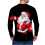 Pull de Noël pour homme, col rond, imprimé 3D réaliste, noir 4