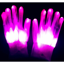 LED Gloves, Light Up Gloves Flashing LED Gloves Finger Light LED Glowing Gloves for Kids