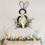 Easter Bunny Wreath with Eggs Rattan Berries 12 inch 5
