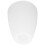 White Plastic Lamp Shade 10 x 10 x 11.5 cm 1
