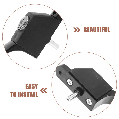 Window Lock Aluminium Alloy Window Handle Lock Traditional Screen Window Handle Lock with Keys 1