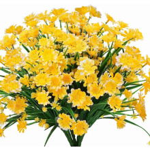 Kunstige margueritblomster Gule 30 cm 8 bundter