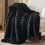 Sherpa Throw Blanket 50x60 in Black 1