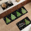 Christmas Kitchen Rugs Set of 2, Rectangular Polyester Mats 1