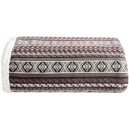 Fleece Throw Blanket Plush Sherpa 50 x 60 in