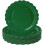 Green Scalloped Paper Plates 9 Inch 50 Pack 1