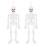 Glitter Skeleton Door Hanger – 26 Inch Poseable Skull 1