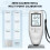Digital Paint Coating Thickness Gauge 0-2000um Auto Detection Compact 6